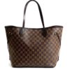 Louis Vuitton Damier Ebene Neverfull MM Red Interior 2
