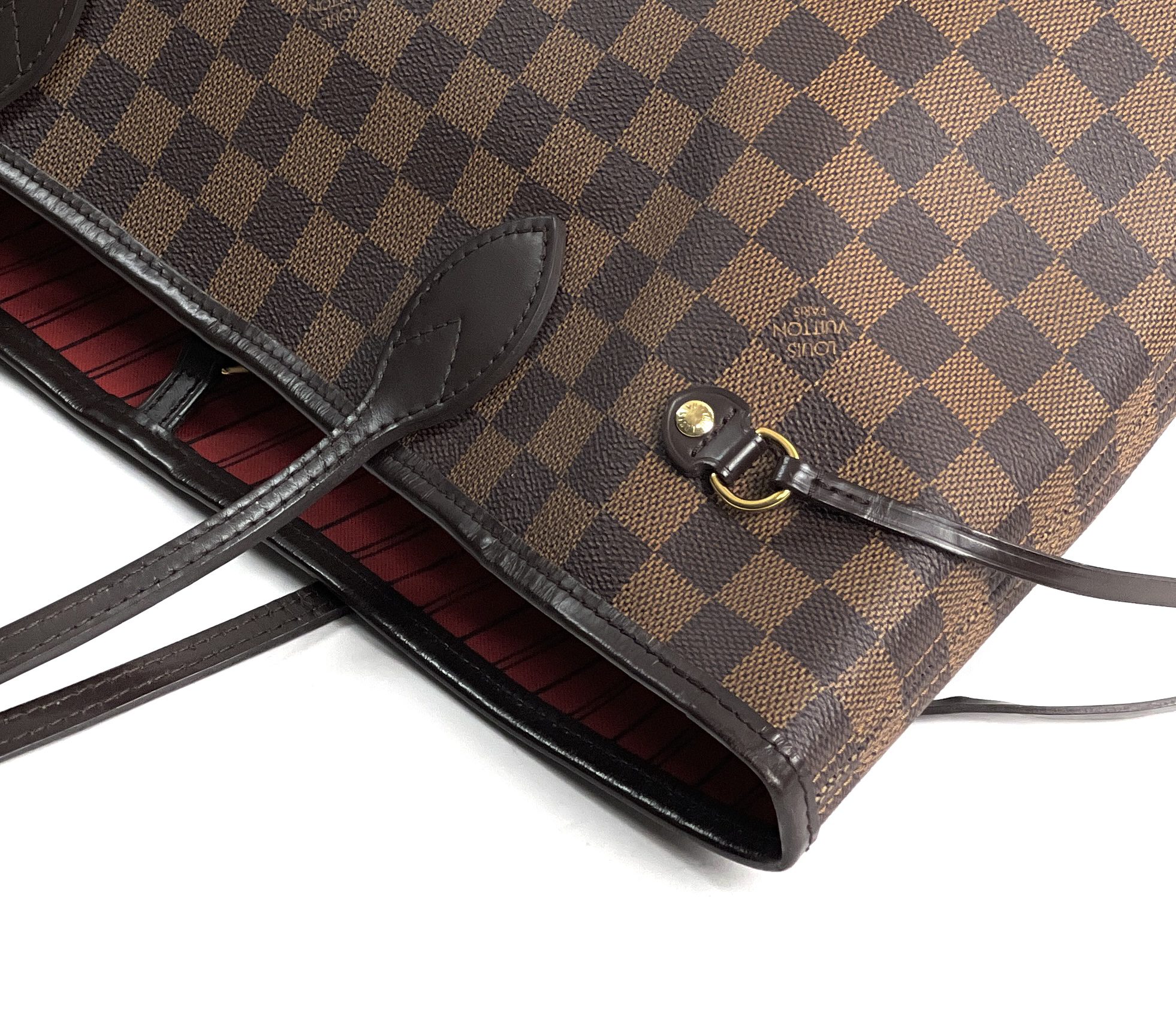Louis Vuitton Damier Ebene Neverfull MM Red Interior - A World Of Goods For  You, LLC