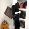 Louis Vuitton Damier Ebene Neverfull MM Red Interior 19