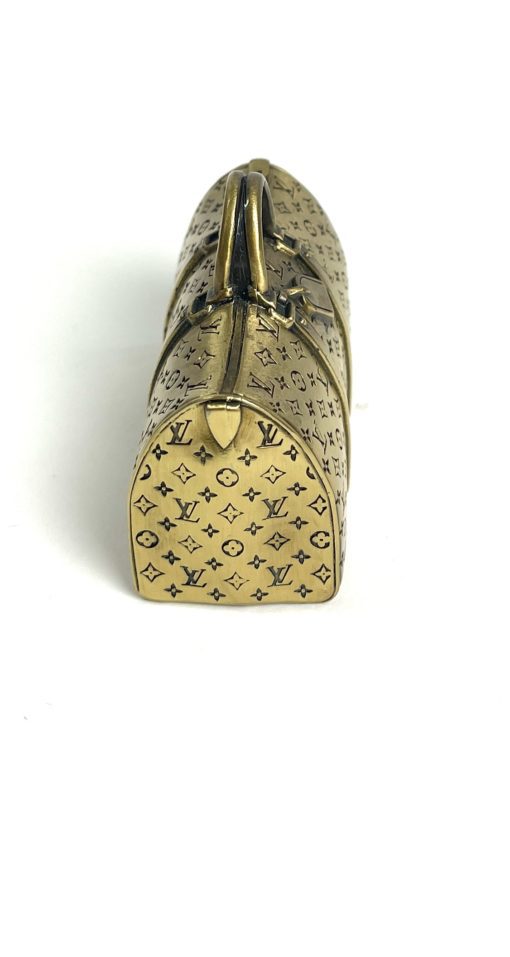 Louis Vuitton Rare Antique Brass Keepall Paperweight 7