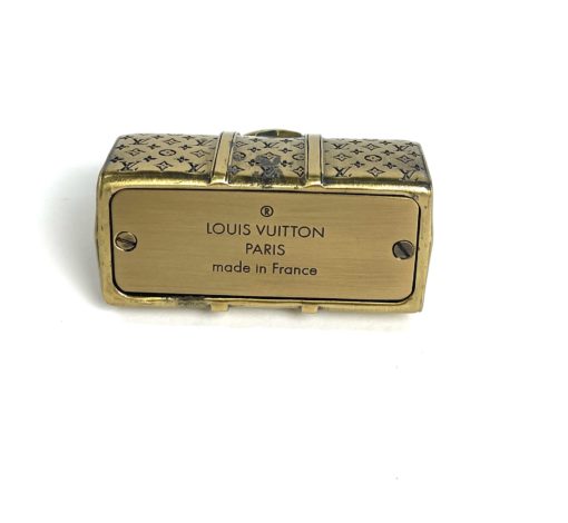 Louis Vuitton Rare Antique Brass Keepall Paperweight 10
