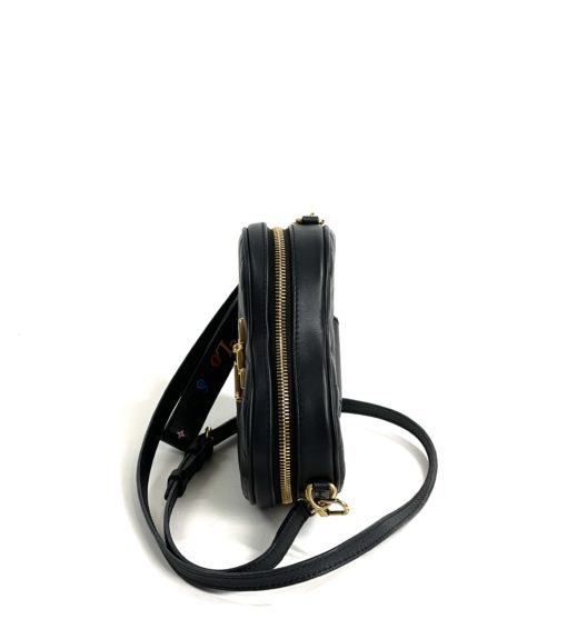 Louis Vuitton New Wave Black Leather Heart Crossbody or Wristlet 15