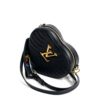 Louis Vuitton New Wave Black Leather Heart Crossbody or Wristlet 18