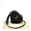 Louis Vuitton New Wave Black Leather Heart Crossbody or Wristlet 3