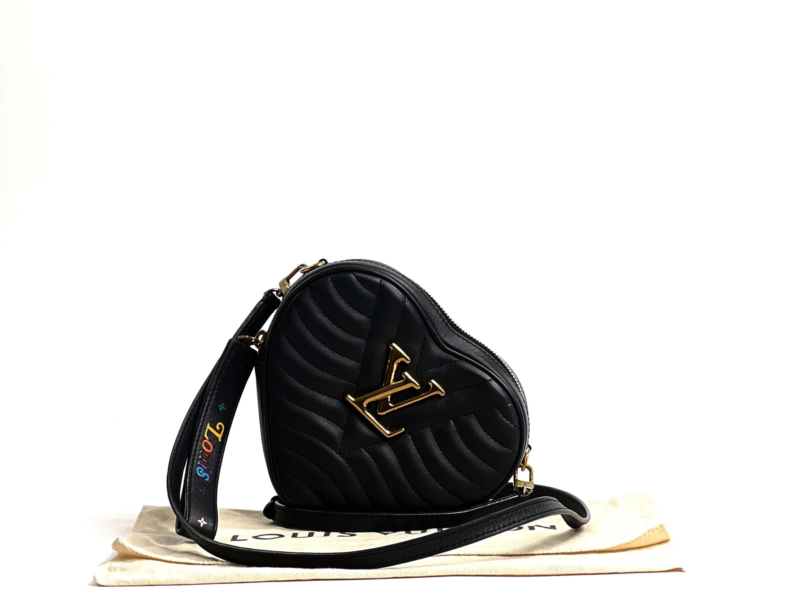 New in Box Louis Vuitton Limited Edition Black Heart Crossbody Bag