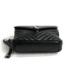 YSL Medium College Matelasse Black Lambskin V-Flap Crossbody Bag 7