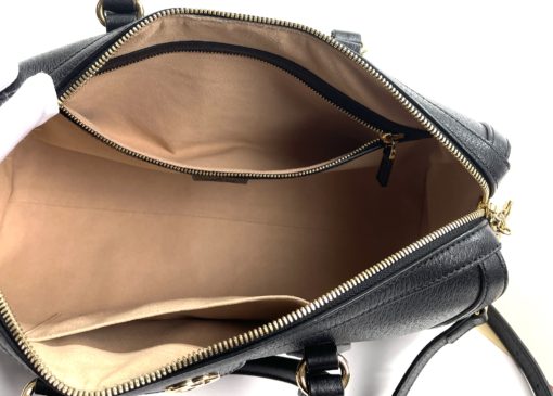 Gucci Black Leather Ophidia Medium Boston Bag Crossbody 27