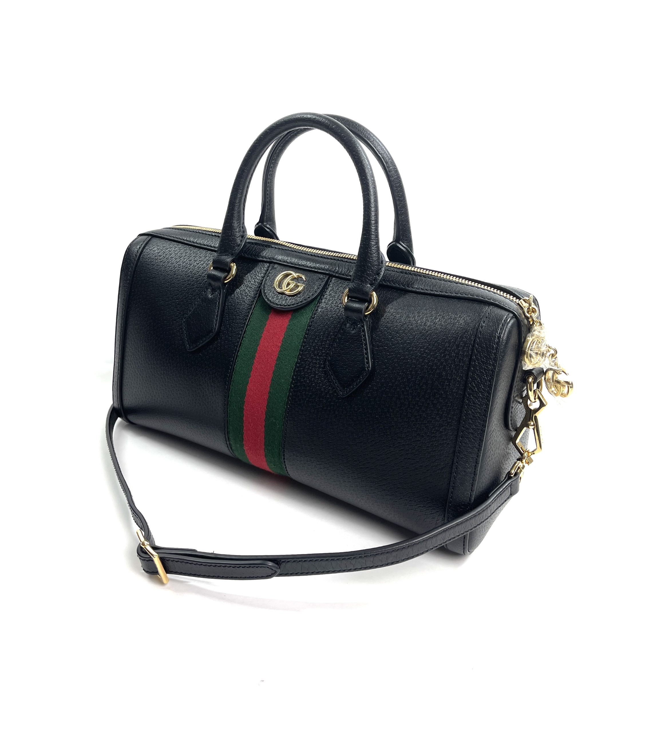 Gucci Webby Bee Black Leather Shoulder Bag - A World Of Goods For You, LLC
