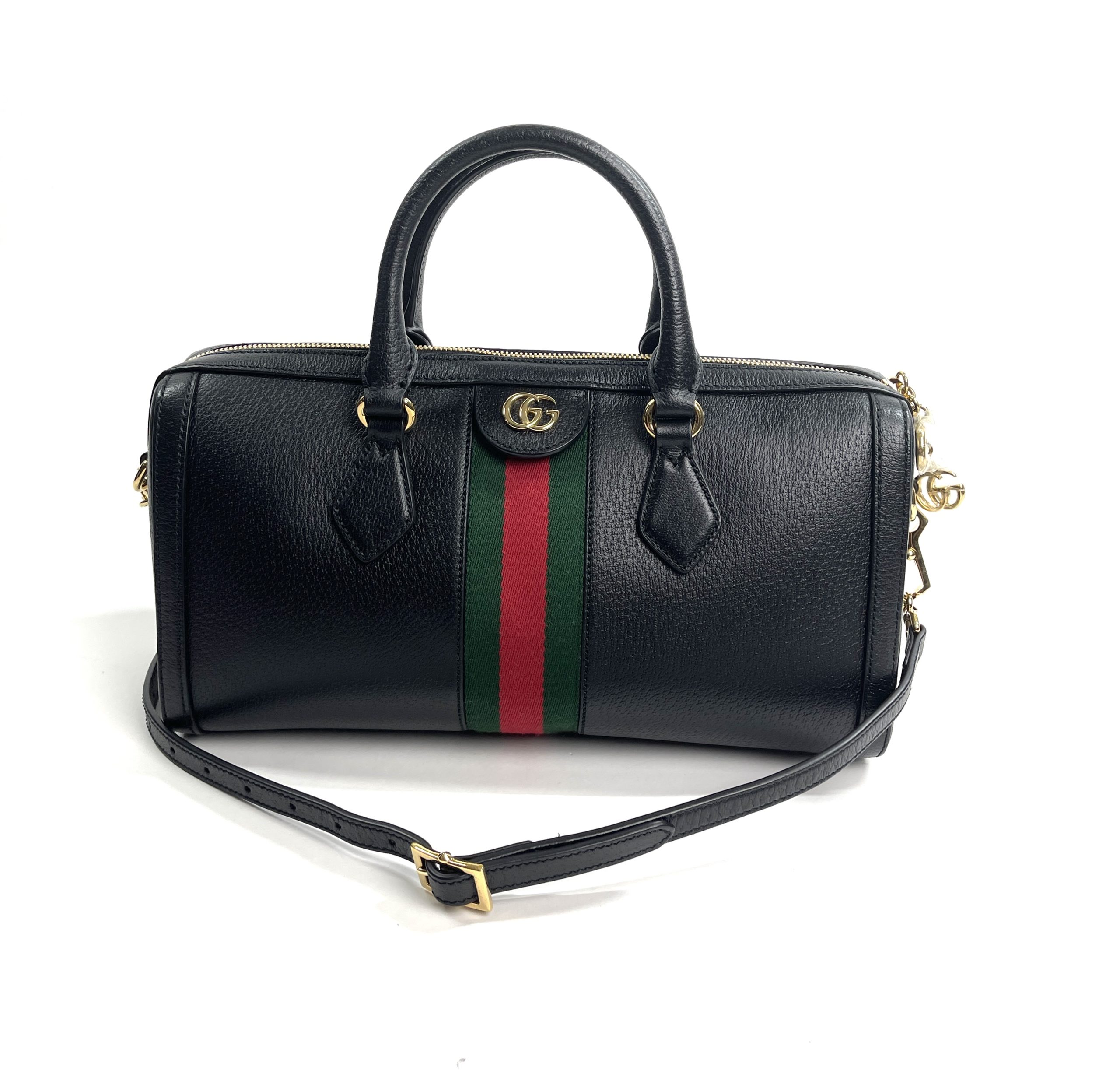 Gucci Boston Bag Black Leather - A World Of Goods For You, LLC