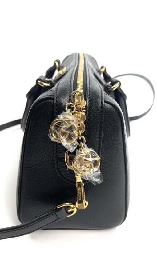 Gucci Black Leather Ophidia Medium Boston Bag Crossbody 20