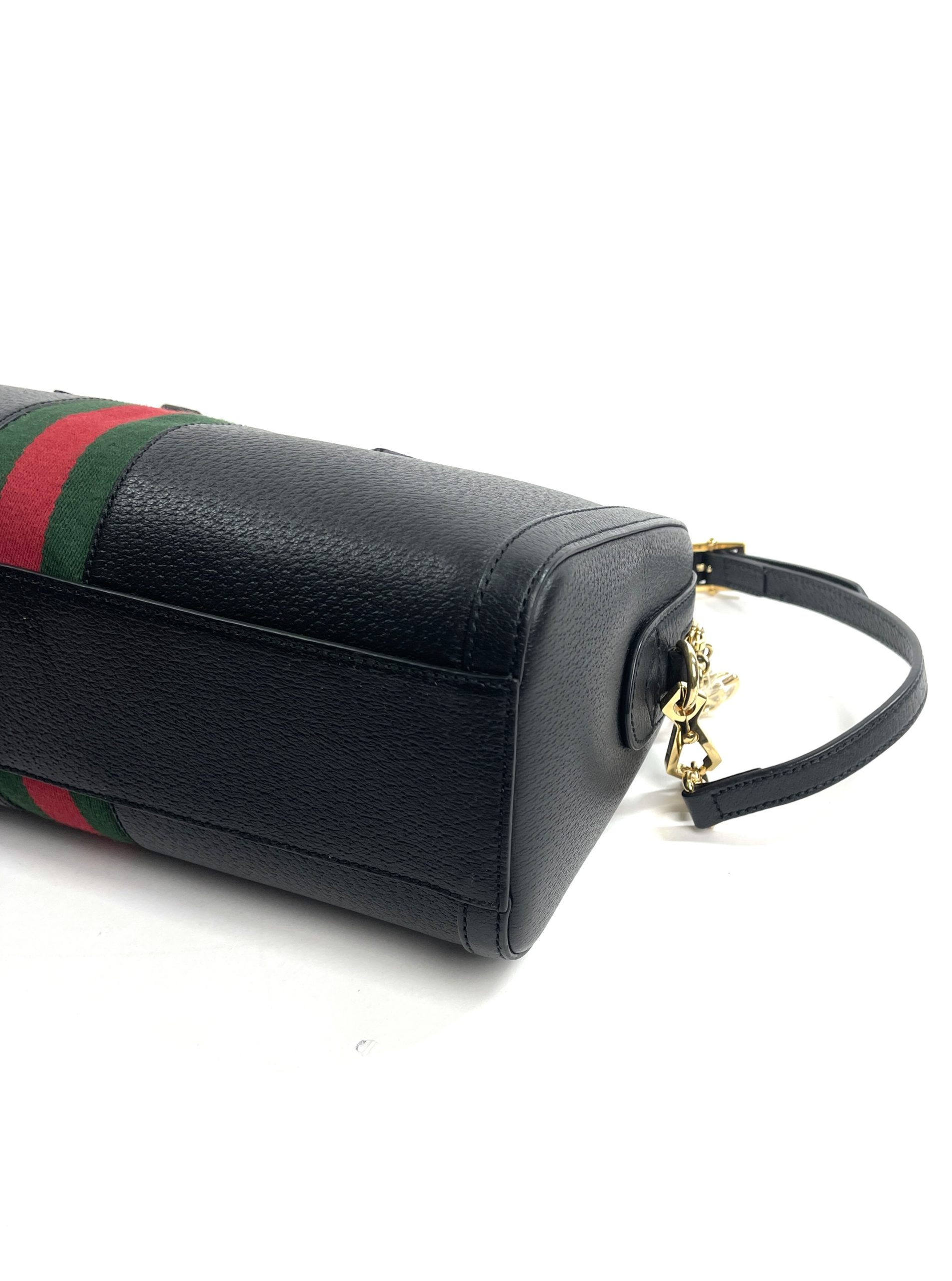 Gucci Black Leather Ophidia Medium Boston Bag Crossbody - A World