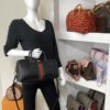 Gucci Black Leather Ophidia Medium Boston Bag Crossbody 19