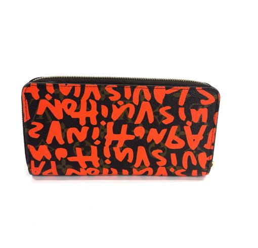 Louis Vuitton Steven Sprouse Orange Graffiti Zippy Wallet 3