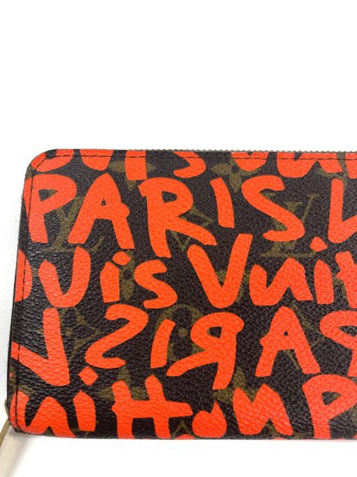 Louis Vuitton Steven Sprouse Orange Graffiti Zippy Wallet 21