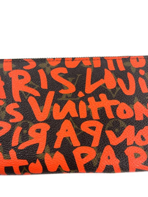 Louis Vuitton Steven Sprouse Orange Graffiti Zippy Wallet 22