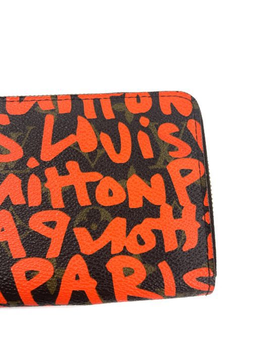 Louis Vuitton Steven Sprouse Orange Graffiti Zippy Wallet 23