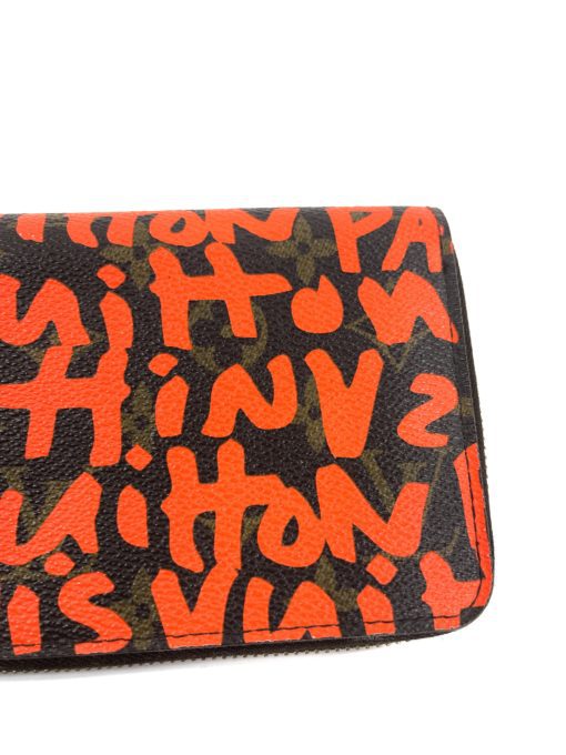 Louis Vuitton Steven Sprouse Orange Graffiti Zippy Wallet 26