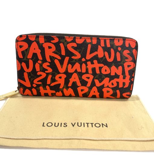 Louis Vuitton Steven Sprouse Orange Graffiti Zippy Wallet 27