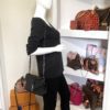 YSL Medium College Matelasse Black Lambskin V-Flap Crossbody Bag 4