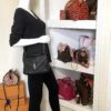 YSL Medium College Matelasse Black Lambskin V-Flap Crossbody Bag 3