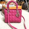 Christian Dior Lady Dior Hot Pink Lambskin Cannage Medium 22