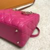 Christian Dior Lady Dior Hot Pink Lambskin Cannage Medium 15