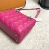Christian Dior Lady Dior Hot Pink Lambskin Cannage Medium 13