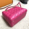 Christian Dior Lady Dior Hot Pink Lambskin Cannage Medium 12