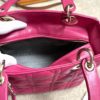 Christian Dior Lady Dior Hot Pink Lambskin Cannage Medium 8