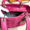 Christian Dior Lady Dior Hot Pink Lambskin Cannage Medium 6