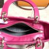 Christian Dior Lady Dior Hot Pink Lambskin Cannage Medium 4