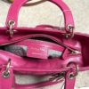 Christian Dior Lady Dior Hot Pink Lambskin Cannage Medium 3