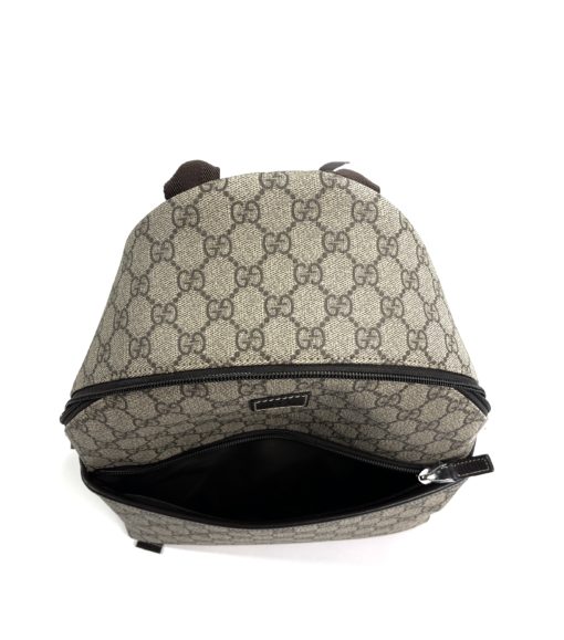 Gucci GG Supreme Monogram Small Backpack Brown 21