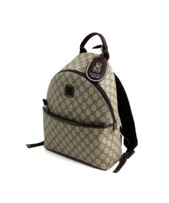 Gucci GG Supreme Monogram Small Backpack Brown