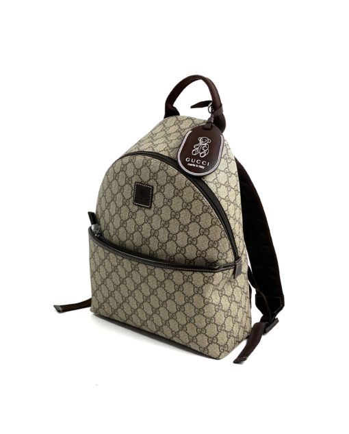 Gucci GG Supreme Monogram Small Backpack Brown 5