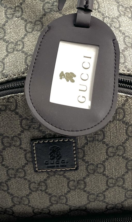 Gucci GG Supreme Monogram Small Backpack Brown 7