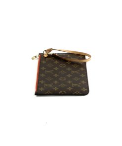 Louis Vuitton Neverfull Mm Tote Piment Orange with Pouch Brown