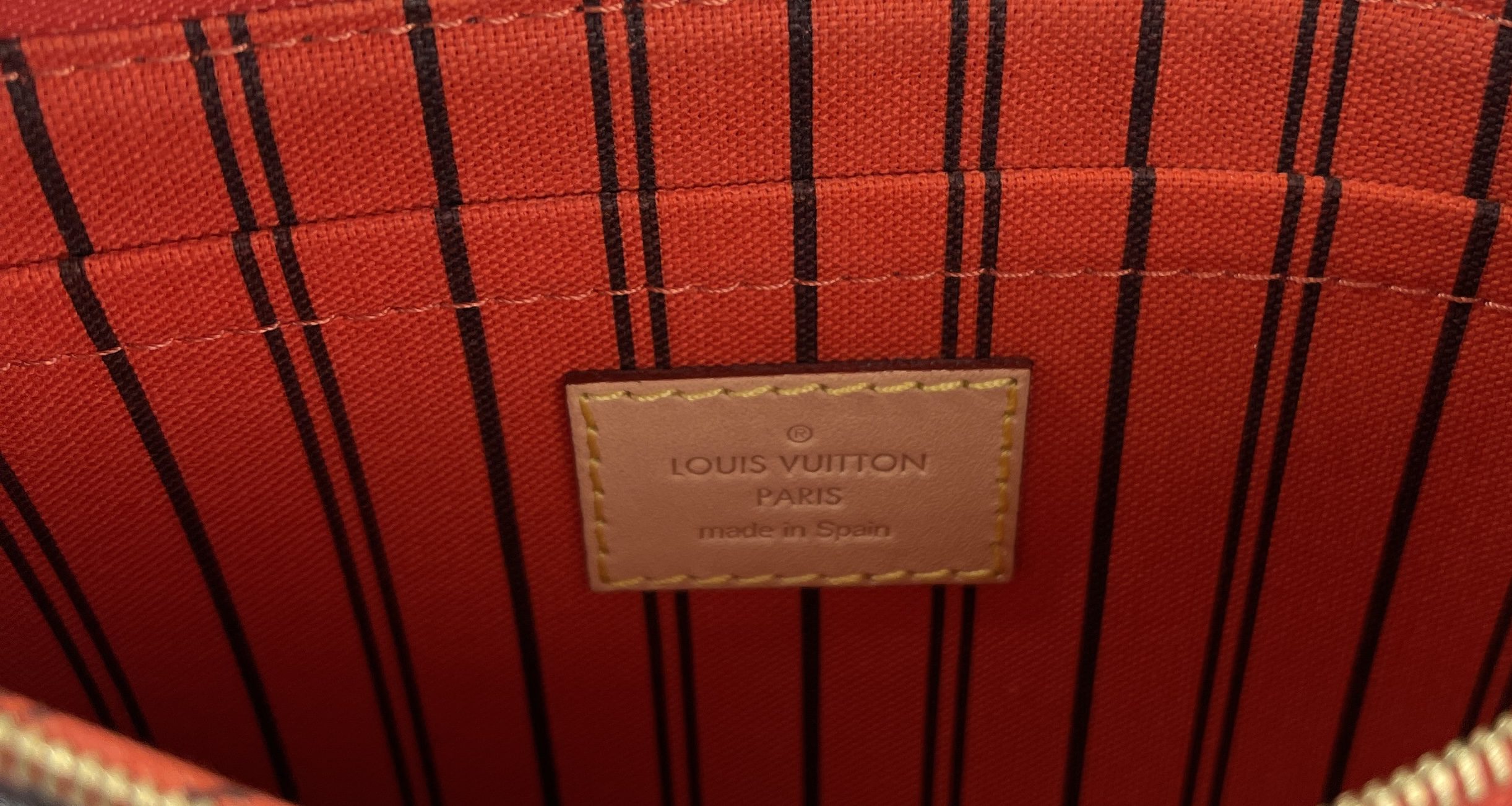 Louis Vuitton Monogram Piment Neverfull Pouch - A World Of Goods
