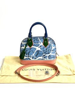 Louis Vuitton Limited Edition Alma BB Aqua Print Crossbody 2