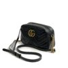 Gucci GG Marmont Small Matelassé Shoulder Bag Hibiscus Red Leather 22