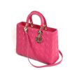 Christian Dior Lambskin Cannage Large Lady Dior Pink