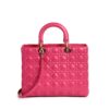 Christian Dior Lambskin Cannage Large Lady Dior Pink 2