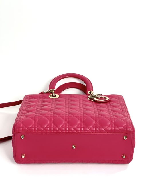 Christian Dior Lambskin Cannage Large Lady Dior Pink 6