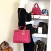 Christian Dior Lambskin Cannage Large Lady Dior Pink 9