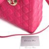 Christian Dior Lambskin Cannage Large Lady Dior Pink 19
