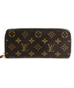 Authentic Louis Vuitton Classic Monogram Fuchsia Clemence Wallet