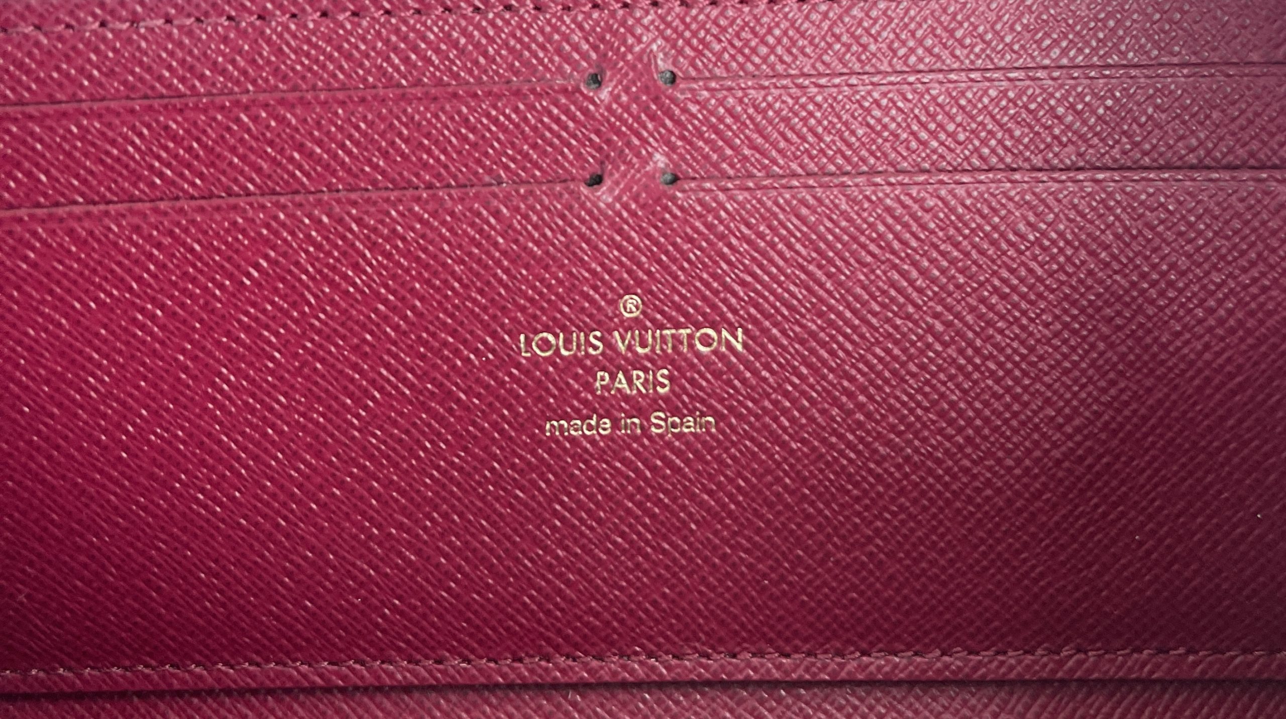 LOUIS VUITTON Monogram Clemence Wallet Fuchsia 76890