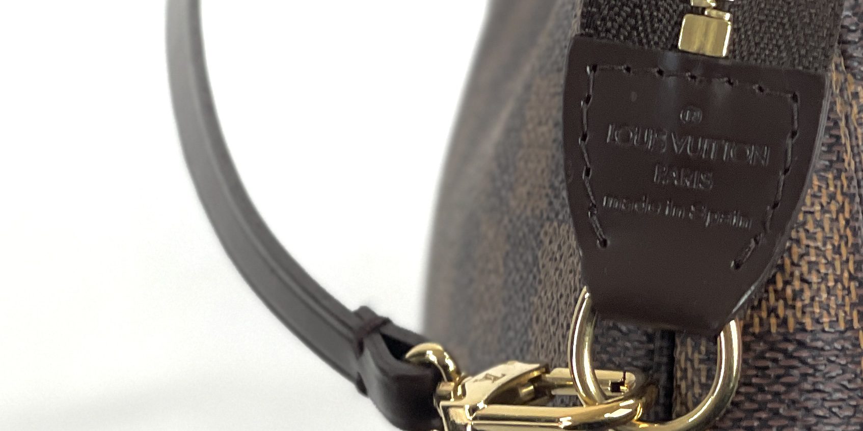 Authentic Louis Vuitton Damier Ebene Navona Pochette Accessories with –  Paris Station Shop