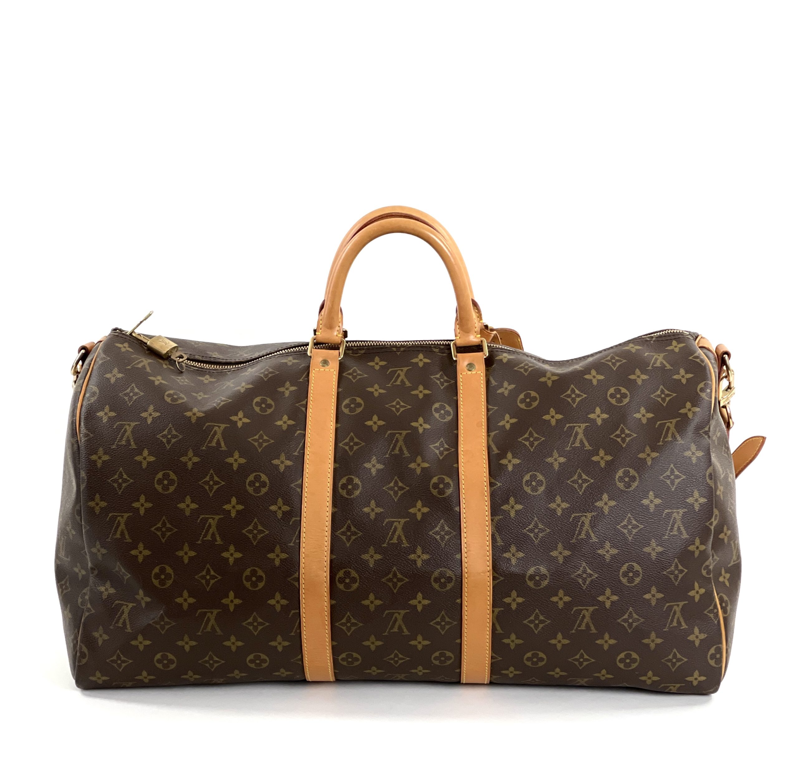 Louis Vuitton, Bags, Authentic Louis Vuitton Keepall 55 Bandouliere  Travel Monogram Unisex With Strap