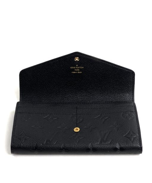 Louis Vuitton Black Empreinte Sarah NM Wallet 6